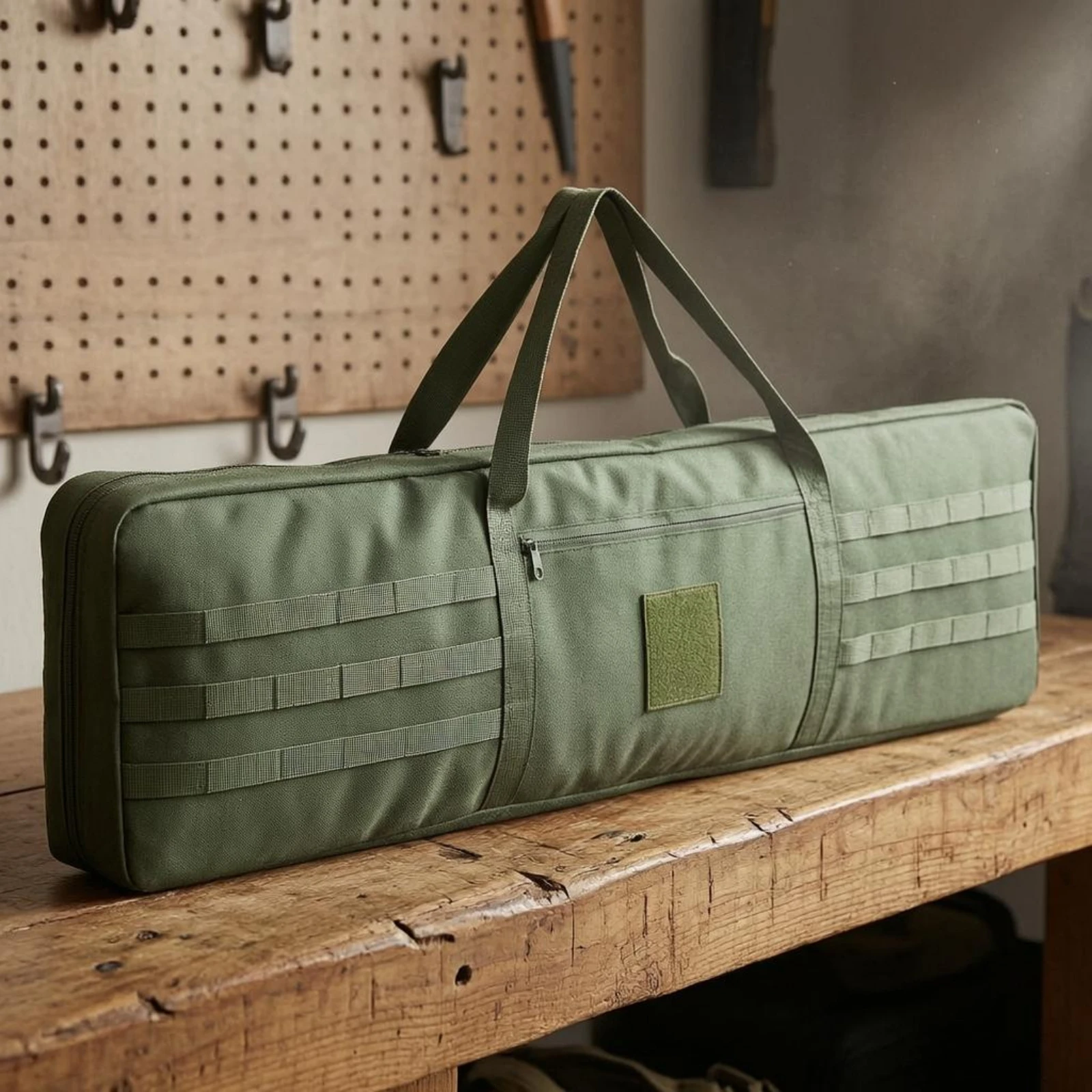 

Padded Oxford Bag Front Zip Pocket Long Carry Bag