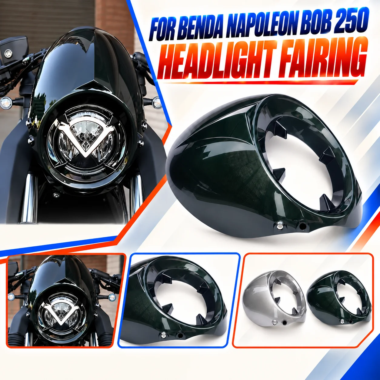 Lossless Install Retro Fuel Tank Instrument Cover For BENDA Napoleon Bob 250 Bobber Appearance