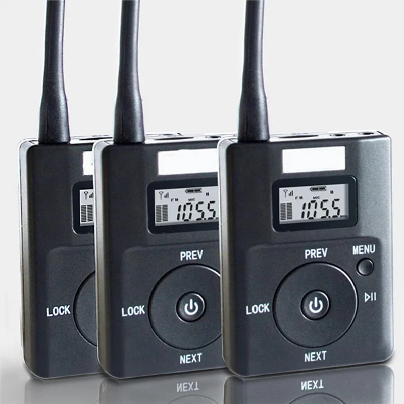 

High Quality Mini Portable Stereo Digital FM Transmitter FM Radio Station Broadcast With Microphone Support TF Card Aux