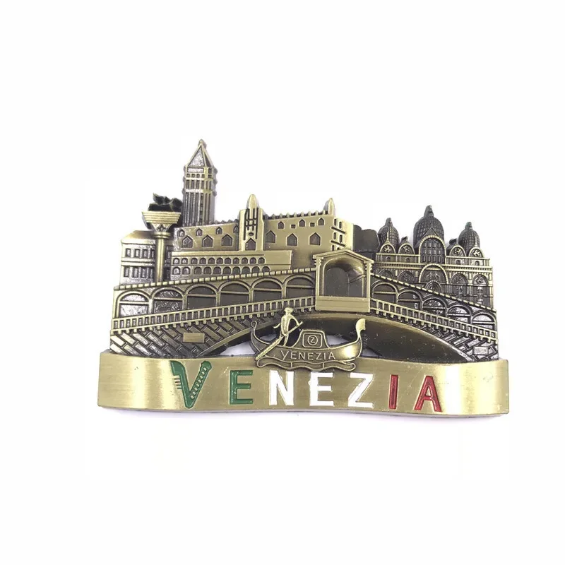 Shanghai Venezia Italia Dubai Burj Khalifa San Francisco Golden Gate Bridge Austria London Istanbul Paris Souvenir Fridge Magnet