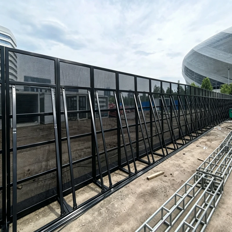 【Premium Quality】Movable Explosion Proof Iron Horse Barrier Hot Dip Galvanized Heavy  Anti Crash Fence For Festival Stadium