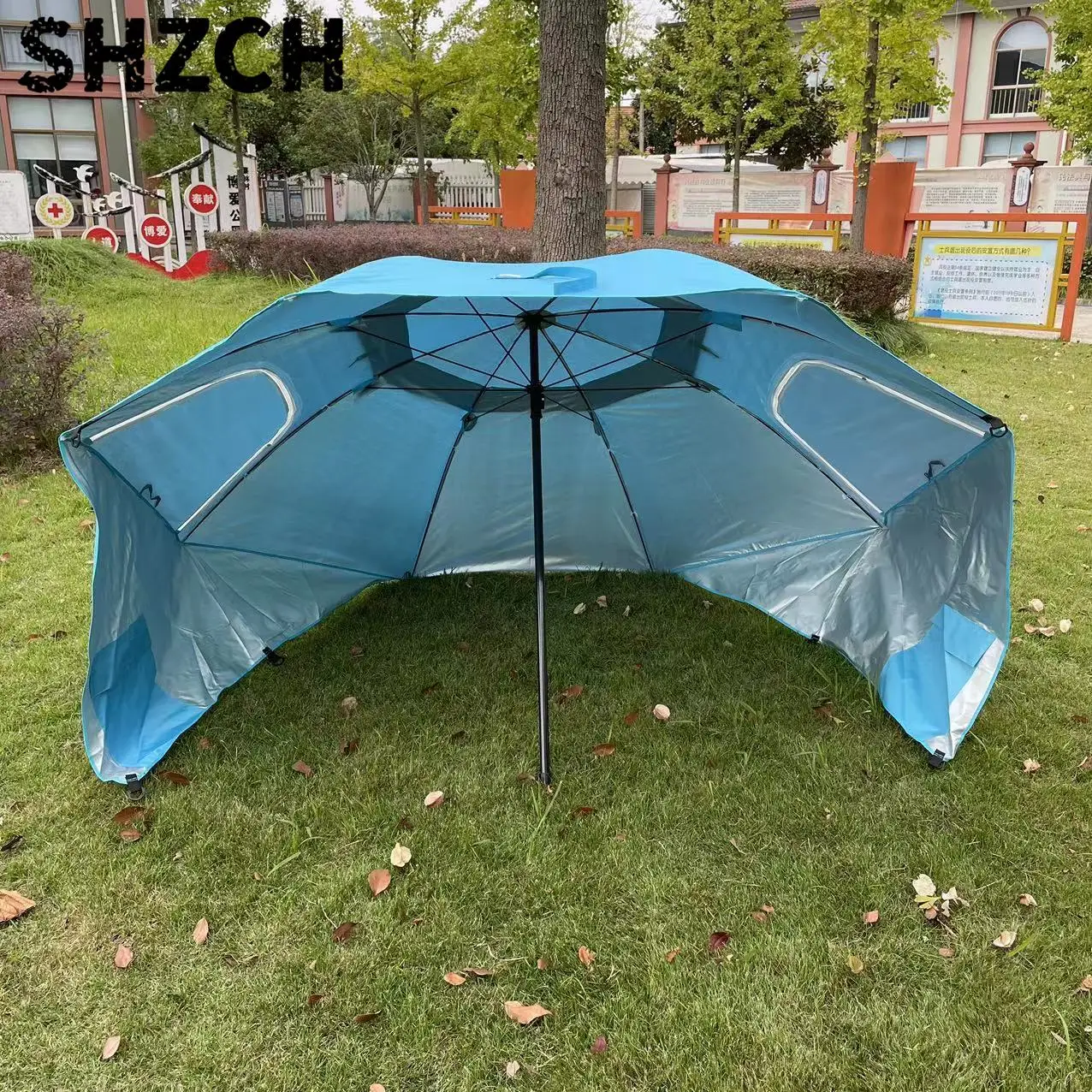 2.4 meters portable beach tent umbrella multi-functional canopy camping team canopy large fishing umbrella parasol canopy