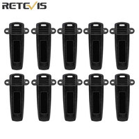 10pcs Retevis Original Belt Clips for RT86 RB689 RB89 RB25 RB26 RB37 RB637 Two-Way Radios Accessory Radio Belt Clip C9256A
