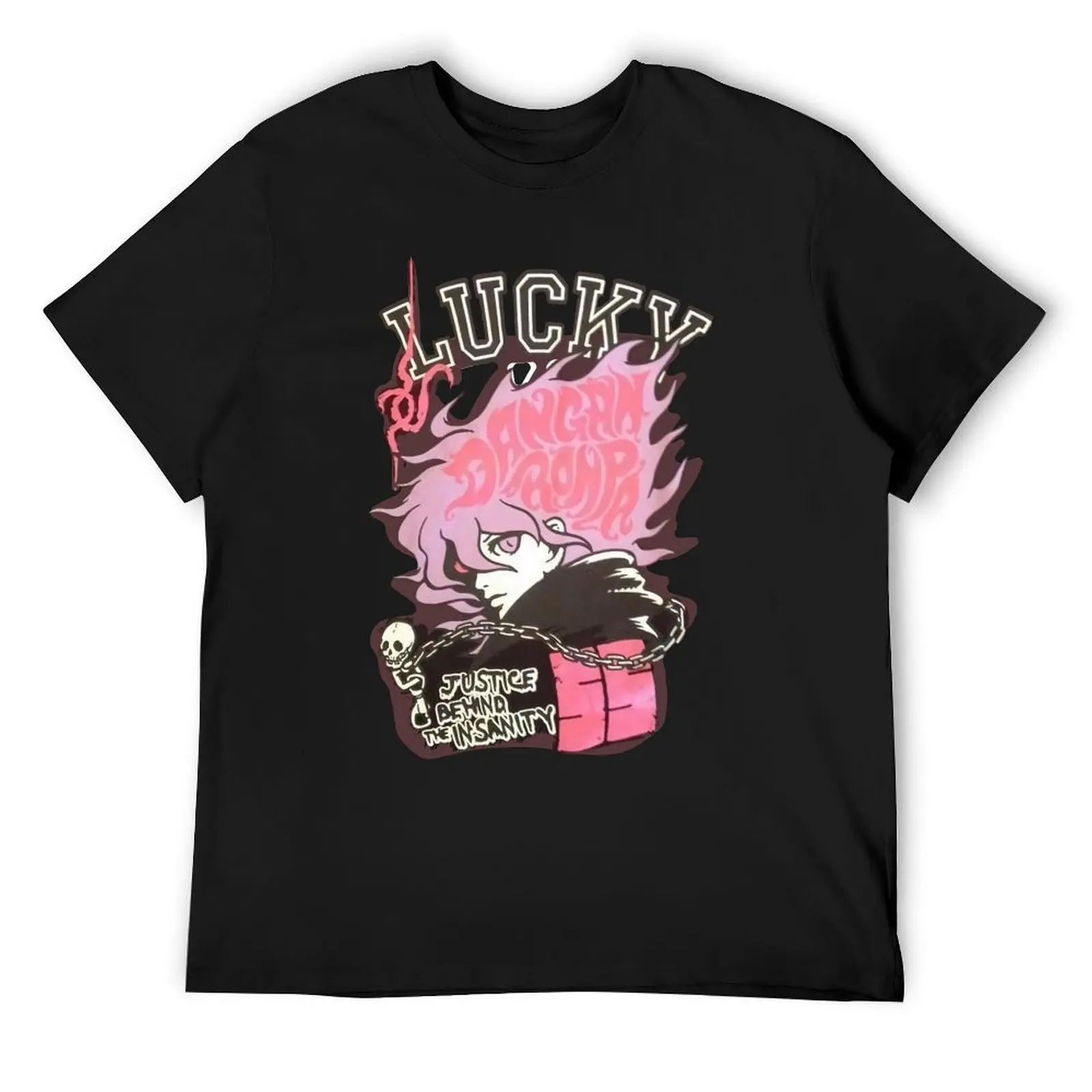 Danganronpa 2: Ultimate Lucky Nagito Komaeda Pink (Danganronpa 2: Goodbye Despair) T-Shirt summer top anime shirts men