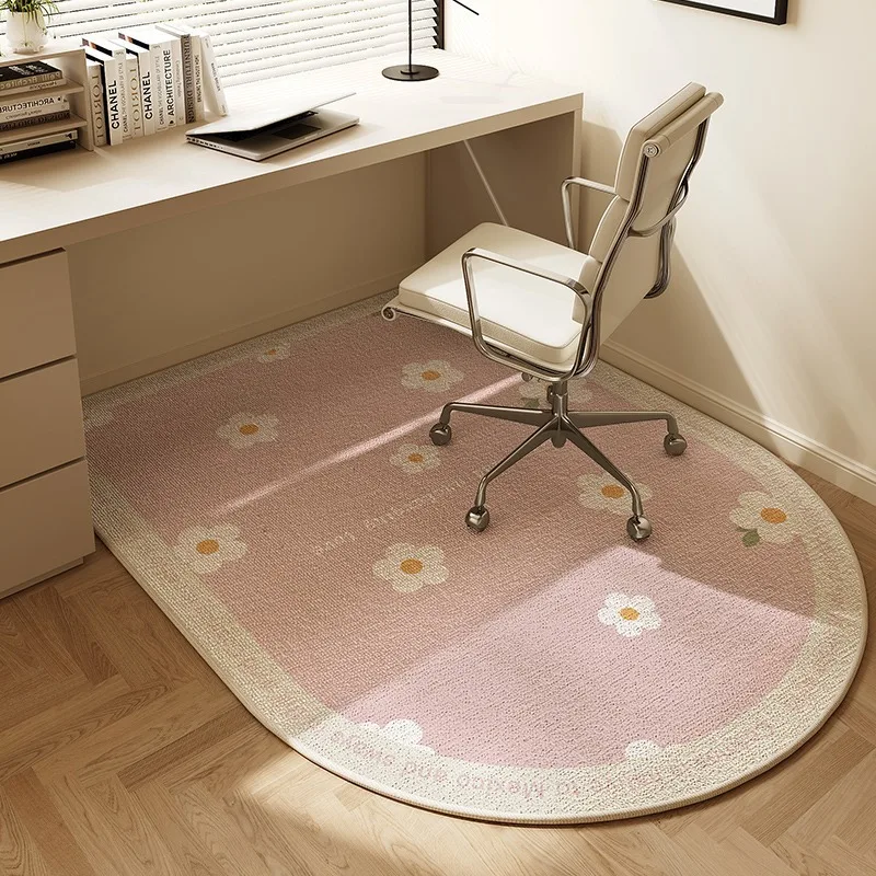 VIKAMA Loop Pile Carpet Coat Closet Dressing Table Bedroom Study Cushion Nordic Arched Computer Roller Chair Foot Pad Home Decor