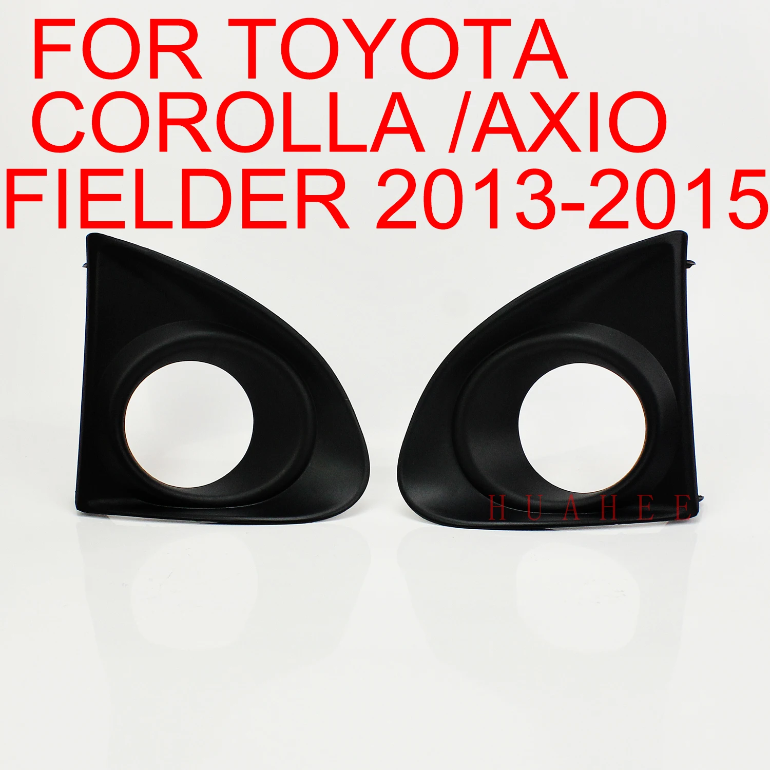 

Для Toyota Corolla Axio Fielder 2013 2014 2015, бампер, противотуманная фоторамка, рамка, отделка, крышка, черный хром, правая + левая сторона, замена