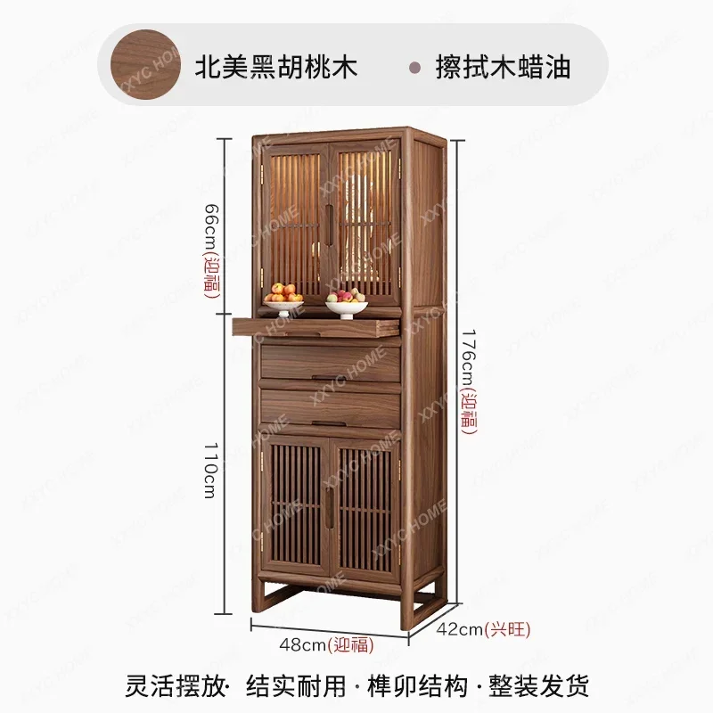 DV  Black walnut solid wood Buddhist cabinet, shrine, shrine, Buddhist altar, shrine cabinet