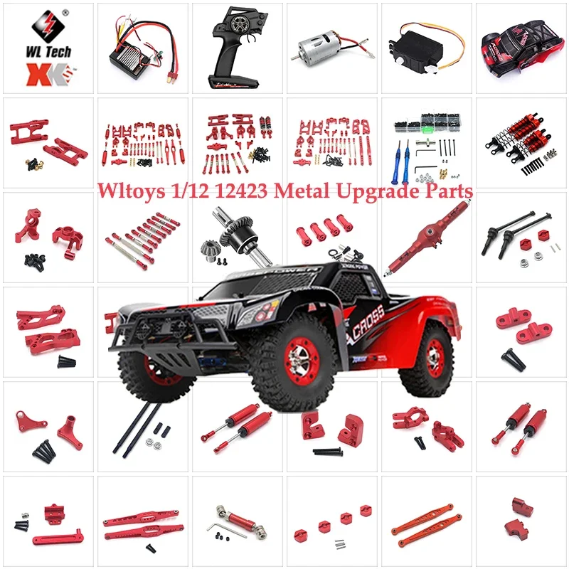 Piezas Wltoys 12423 Para Coche Teledirigido, Accesorios . Repuesto, Mejora De Engranaje . Metal, Engranaje Delantero 12428 12427