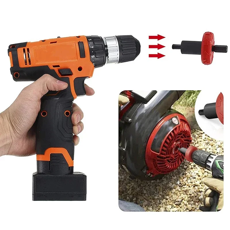 Motor starter mower starter Jump Start Electric Engine Drill Bit Adapter Plug Button Troy-Bilt Trimmers Leaf Blowers Cultiv