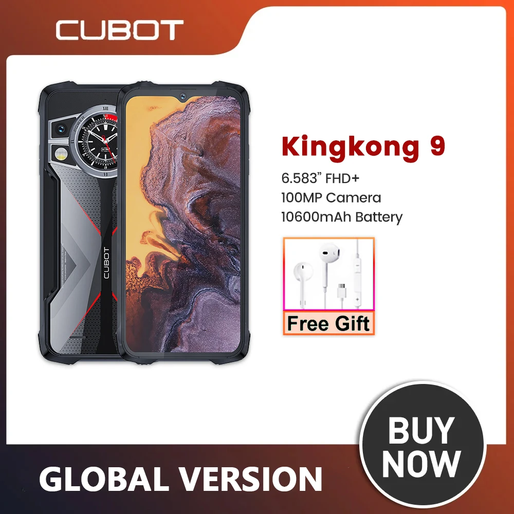 cubot smartphone kingkong rugged helio g99 120hz tela 6583 24gb ram 12 12gb estendido 256gb rom camera 100mp nf 01