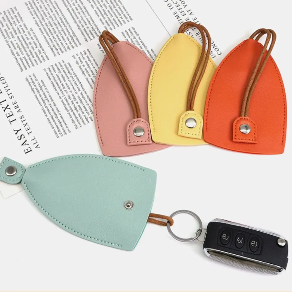 PU Leather Pull Out Keychain Pouch Solid Color Key Bag PU Key Wallets Waterproof Key Holder Case Housekeepers Key Holder Gift