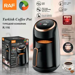 RAFTurkish Coffee Pot High Temperature Resistant Hot Kettle Coffee Maker See Tea Maker and Milk Heater Milk Frother