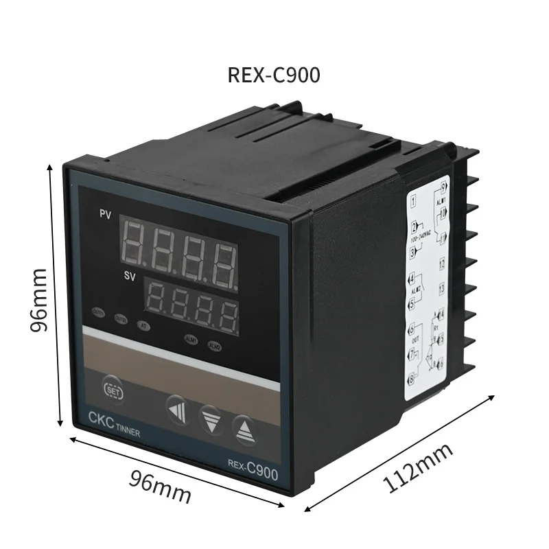 REX-C100 PID Temperature Controller Digital Display Thermostat SSR Relay Output REX C400 C700 C900 110V-220VAC K E J PT100 CU50