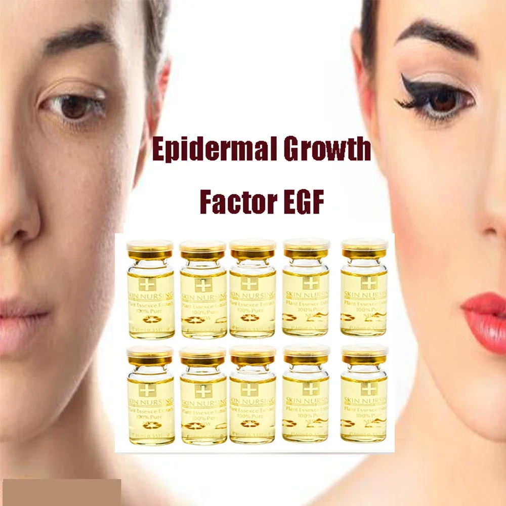 ใหม่ Epidermal Growth Factor EGF เซรั่ม 10 ขวดสิวรอยแผลเป็นครีมกําจัดริ้วรอยจุดซ่อมกระชับเครื่องสําอางเกาหลี Skin Care