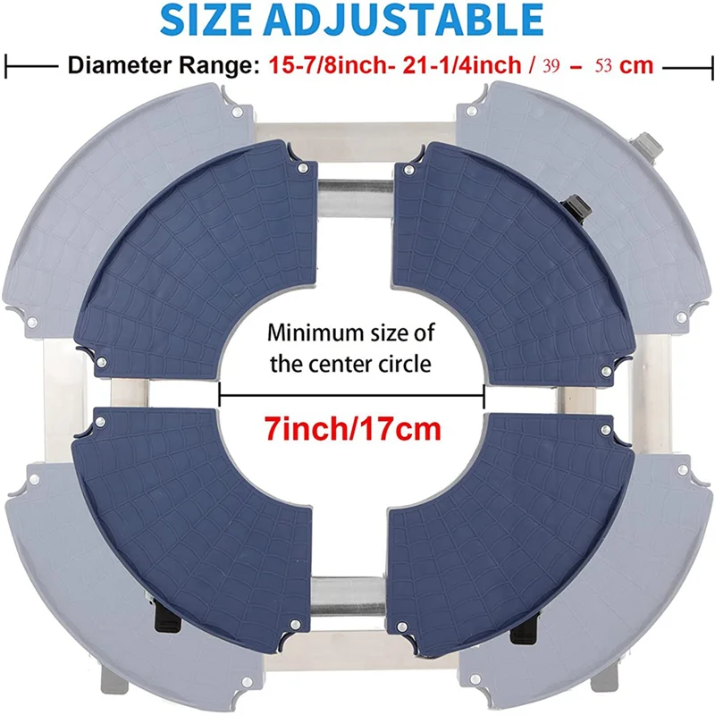 علبة نباتية ABLK 2X مع عجلات شديدة التحمل بسعة 440 رطل، حامل نباتي دوار قابل للتعديل مع وظيفة الكبح