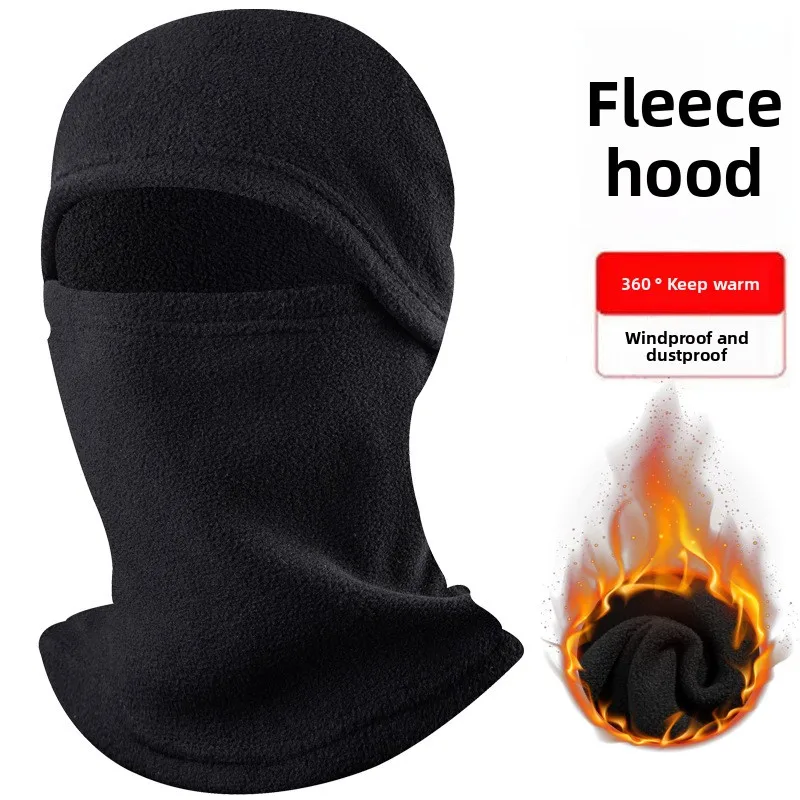 Polar Fleece Balaclava Winter Warm Windproof Face Mask Cycling Motorcycle Skiing Outdoor Activities Full Coverage Thermal Hood