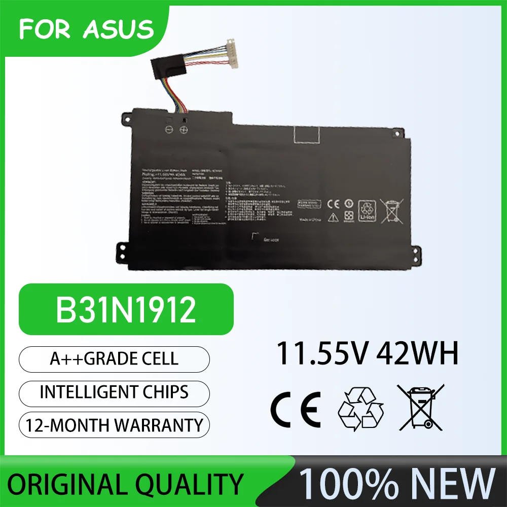 11.55V 42Wh B31N1912 Battery Code B31N1912 C31N1912 Laptop Battery For ASUS E410M E410MA E510M E510MA L410MA