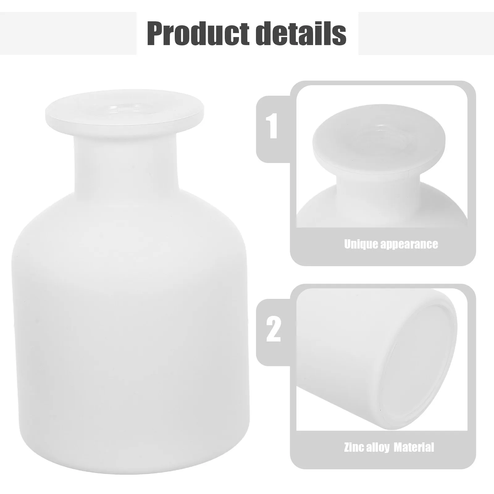 2Pcs Round Glass Aromatherapy Reed Diffuser Bottles Empty Fragrance Container Elegant Refillable Essential Oil Holder for Home