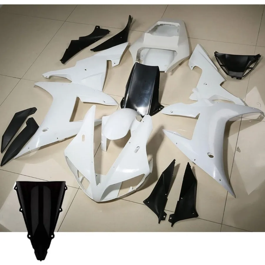 

Body Kit Bodywork Fit for Yamaha YZF R1 20022003 Motorcycle Unpainted Injection Fairing Windshield with Enhanced Aerodynamic De
