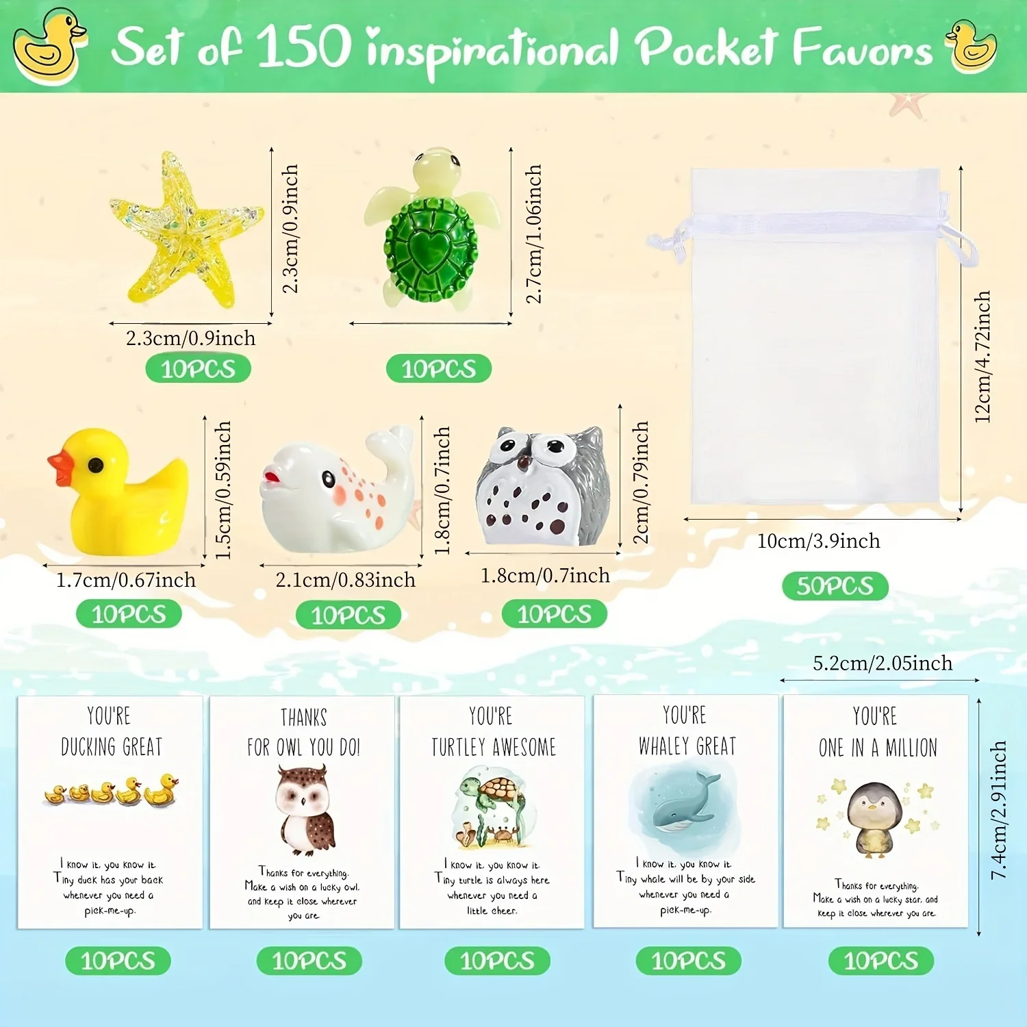 ของขวัญขอบคุณพนักงานจำนวนมากสำหรับเพื่อนร่วมงาน ของขวัญขอบคุณพนักงานพร้อมการ์ดข้อความสั้นสัตว์ตลกๆ เต่าเรซิ่นน่ารักนกฮูก