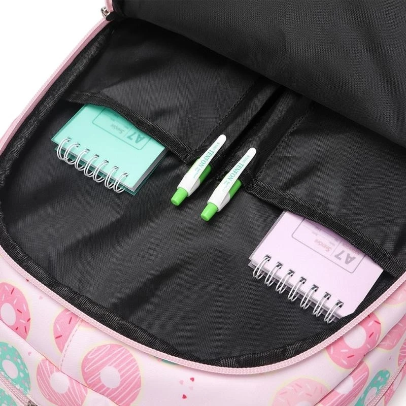 

C63C 3pcs Backpack Insulated Lunch Bag Pencil Bag Large Capacity School Bookbag