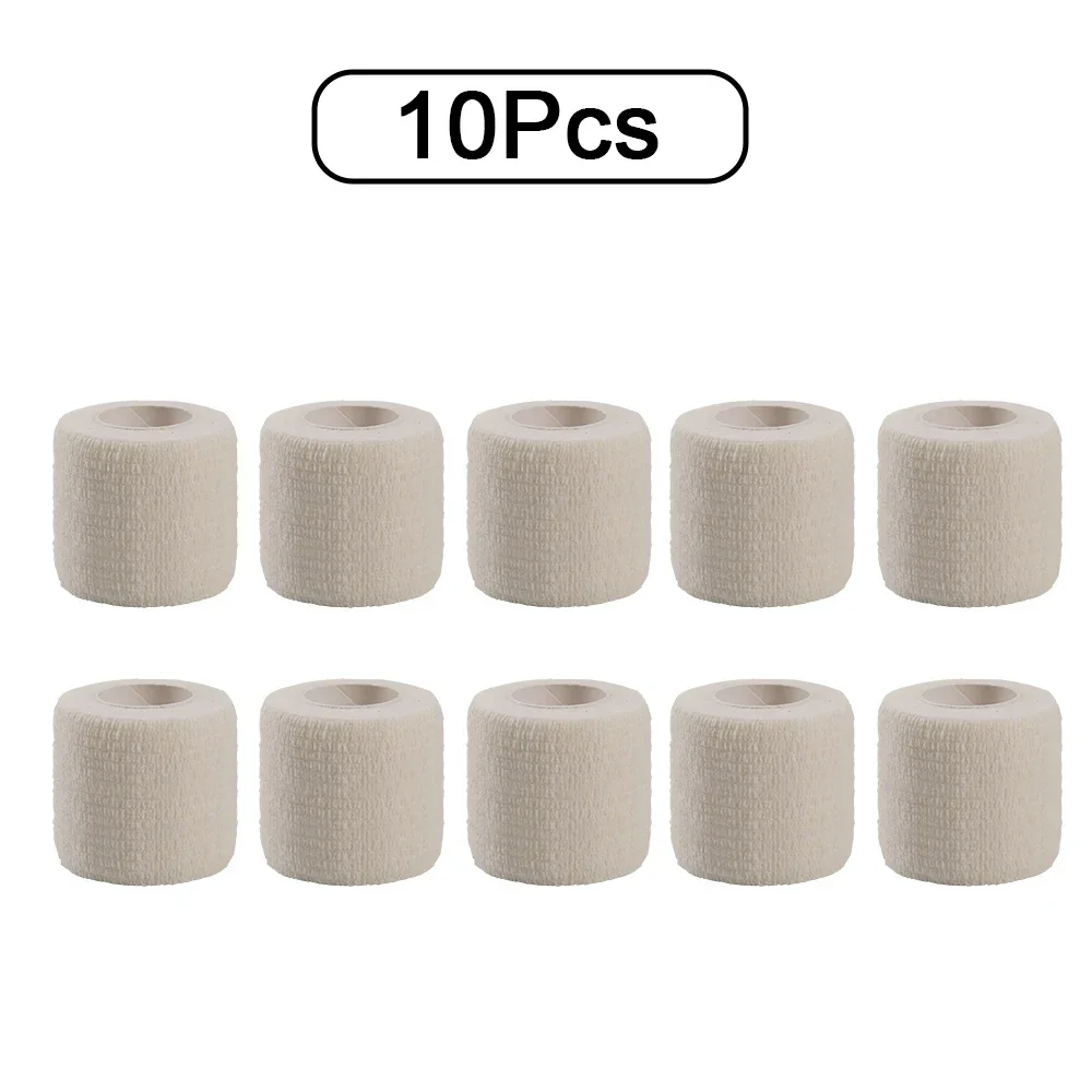 10 stuks elastische zelfklevende atletische tape bandage 2,5/5/10 cm niet-geweven universele pasvorm voor sport voetsteun gewrichtsbescherming