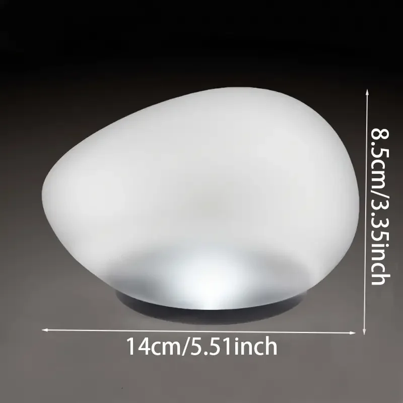 1/2Pack Solar Pebble Lights – Outdoor Waterproof Decor for Garden/Patio, Light Sensor Lamp & Portable for Path/Wedding Ambience