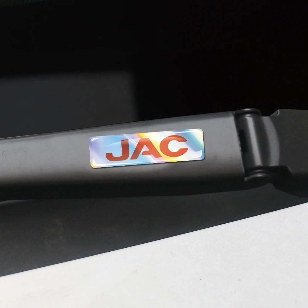 4Pcs Laser 3D Epoxy Car Interior Exterior Decoration Sticker For JAC Refine J3 J2 S5 A5 J5 J6 J4 Vapour S2 T8 Car Accessoriess - view 3