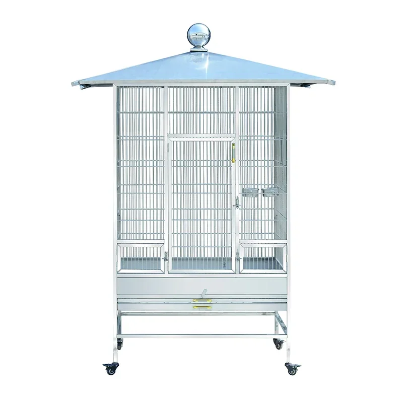 

Stainless steel bird cage custom large pigeon cage tiger skin Xuanfeng starling acrylic boutique villa parrot cage