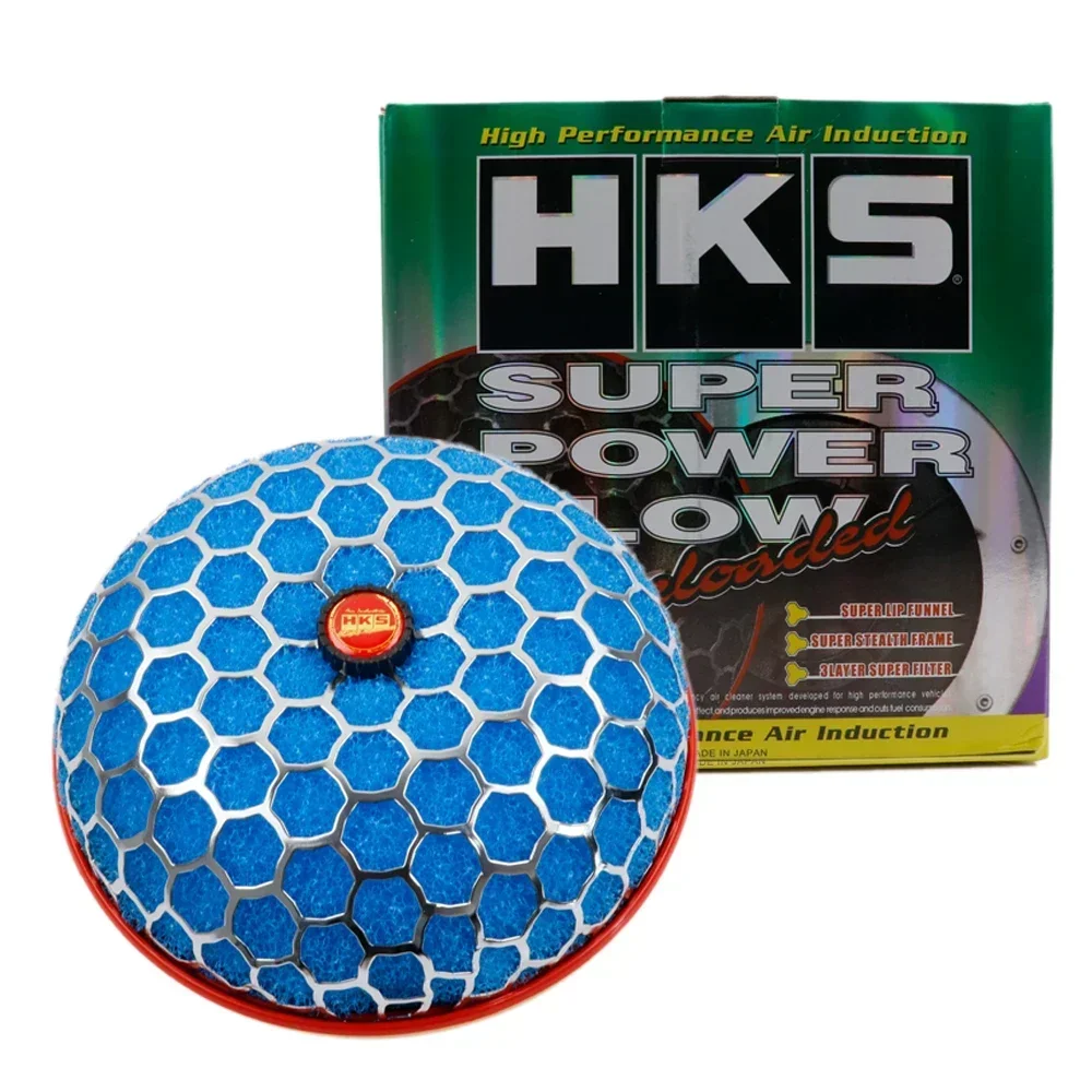 HKS Super Power Car Air Filter JDM High Flow Cold Intake Reloaded Cleaner 3