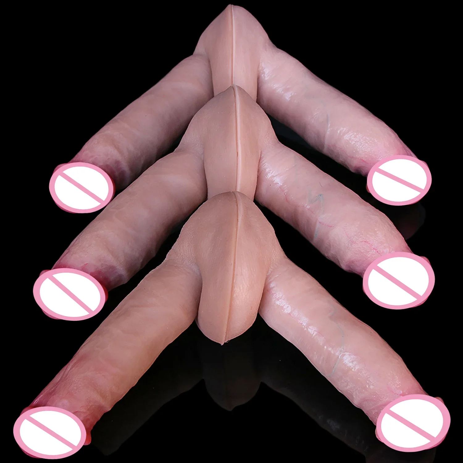 Cheap Soft Skin Feel Realistic Thick Dildo Gay Masturbators Silicone Dick Big Suction Cup Penis Anal Plug Sex Toy for Men Women