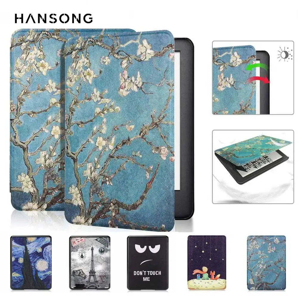 

For Kindle Paperwhite Case 6/7/10/11th For 2019 All-new Kindle 10th 2022 11th Cover Funda Protective Shell Flip E-book Capa