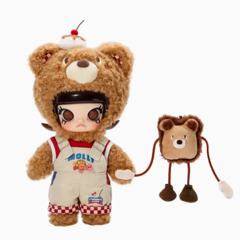 Genuino Molly Bear Bread Series 1/8 figura móvil muñeca de juguete Kawaii Molly coleccionable muñeca hecha a mano modelo juguetes regalos de navidad