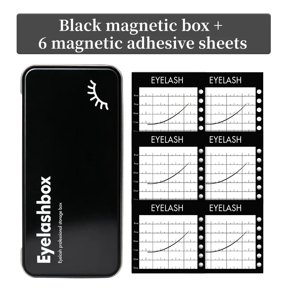 Portable Magnetic Storage Box for Eyelash Space Saving with Display Palette Tray Eyelash Extension Storage Tool Professional