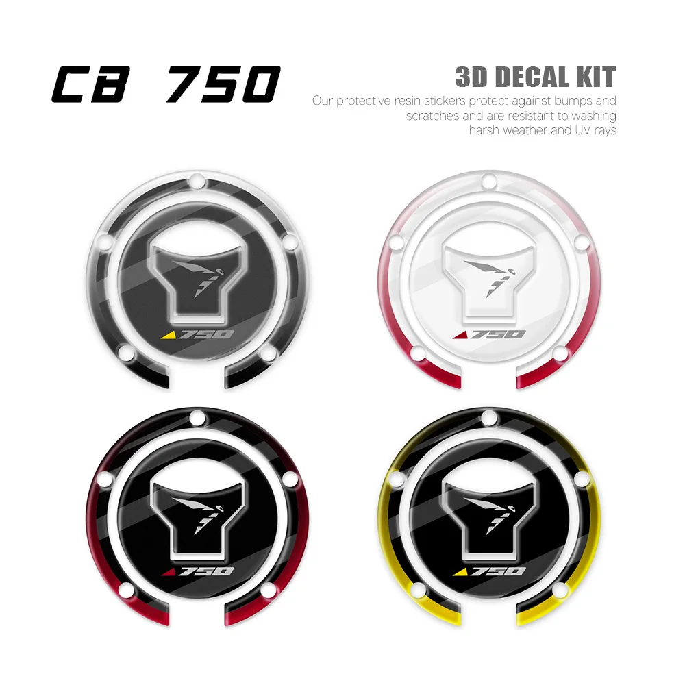 Motorcycle Accessories 3D Resin Decal Kit Fuel Cap Protection For CB750 Hornet 2023-2024