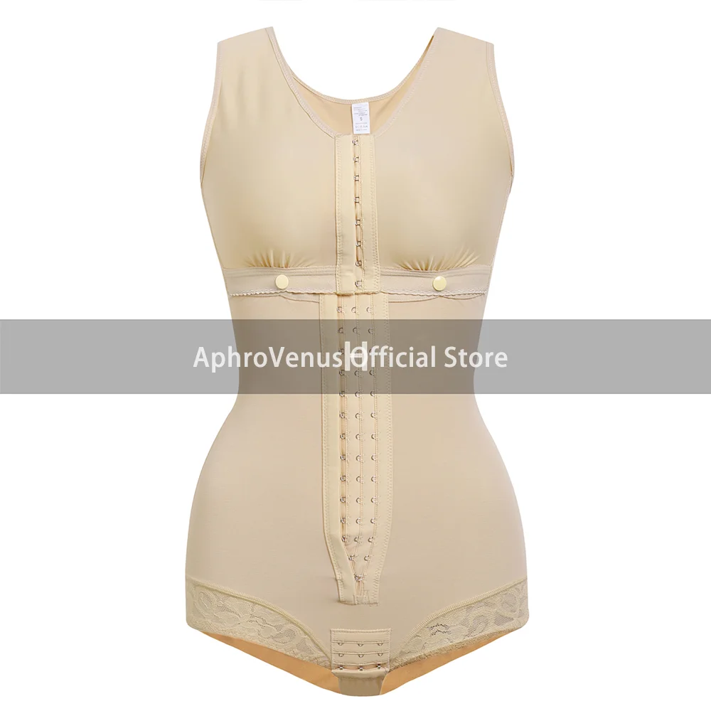 Fajas Shapewear Voor Dames Haak En Oogsluiting Borststeun Buikcontrole Body Shaper Afslankende Schede Platte Buik
