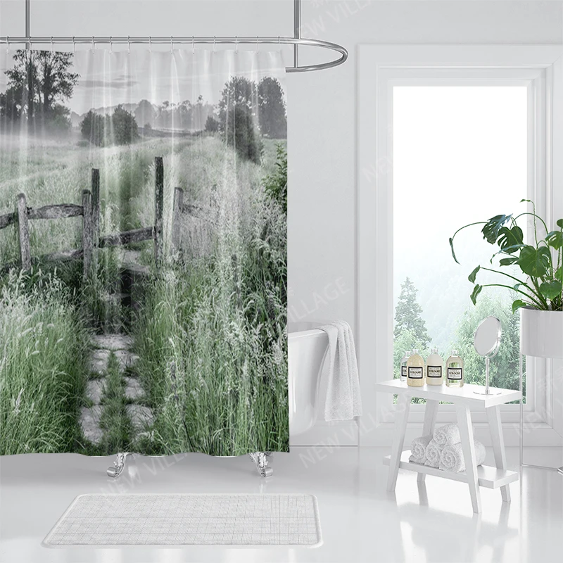 Waterproof fabric shower curtain Bathroom curtain accessories 180x200 Bath curtain for shower 240*200 nordic boho decor 240x200