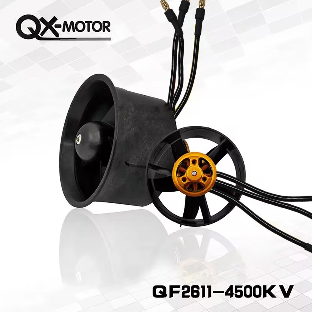 Hobbywing Skywalker RC Airplane Set, 5 Lâminas Ducted Fan, RTF Motor, QF2611-4500KV, 30A, Ecc para FMS, 64mm, EDF