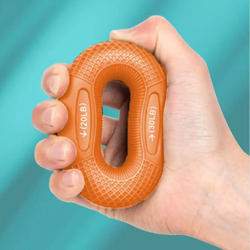 Hand Grip Rings For Strength Training Silicone Hand Gripper Finger Extensor Trainer With 2 Resistance Levels Thumb Stretcher