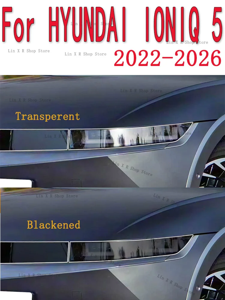 

For HYUNDAI IONIQ 5 (2024-2025) Car Exterior Headlight Anti-scratch Front Lamp Tint TPU Protective Film Cover Repair Accessories