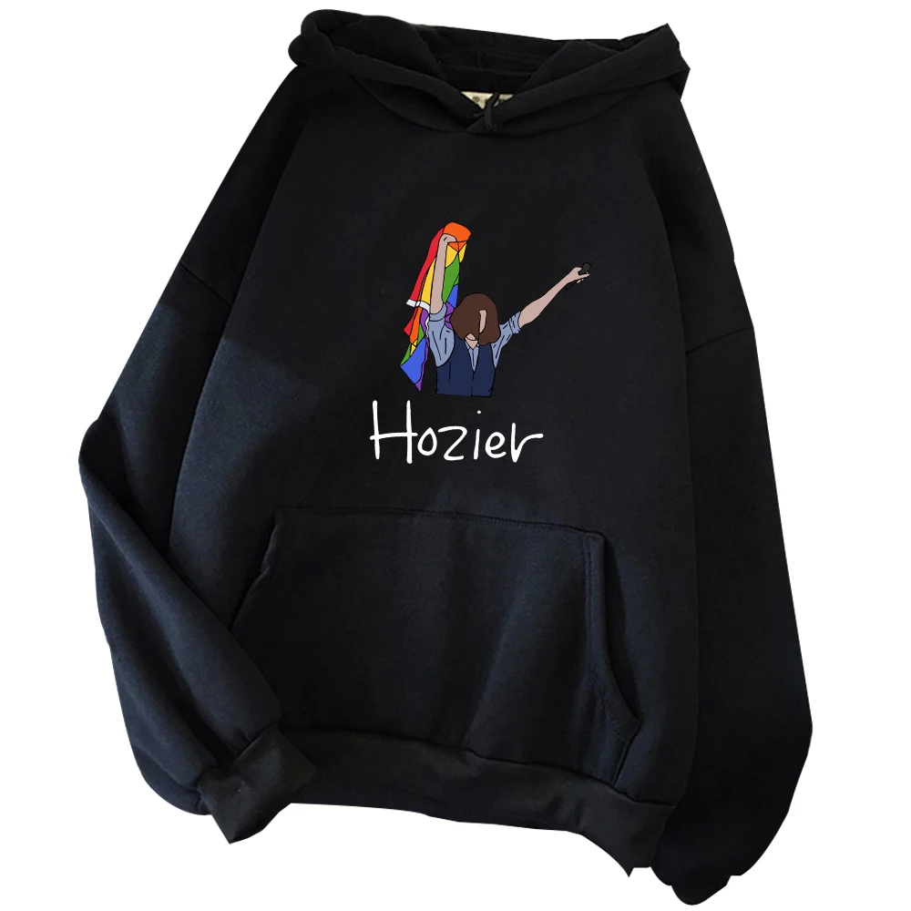 

Hozier Concert Pride Flag 2024 Women and Man Casual Long Sleeve Spring and Summer Printing Music Fans Gift Hoodie