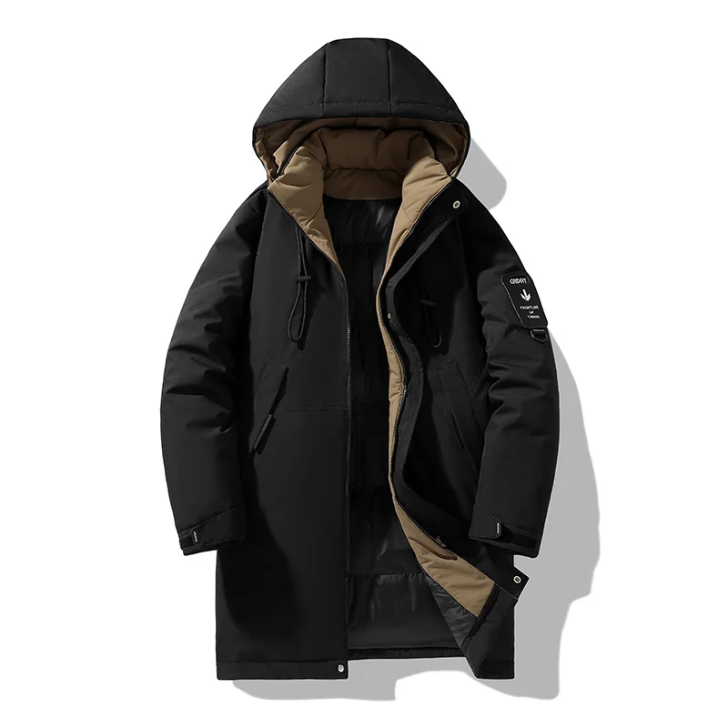 

Парки мужские толстые теплые куртки зимние длинные пальто Chaquetas повседневные зимние парки с капюшоном высокого качества мужские зеленые теплые парки пальто
