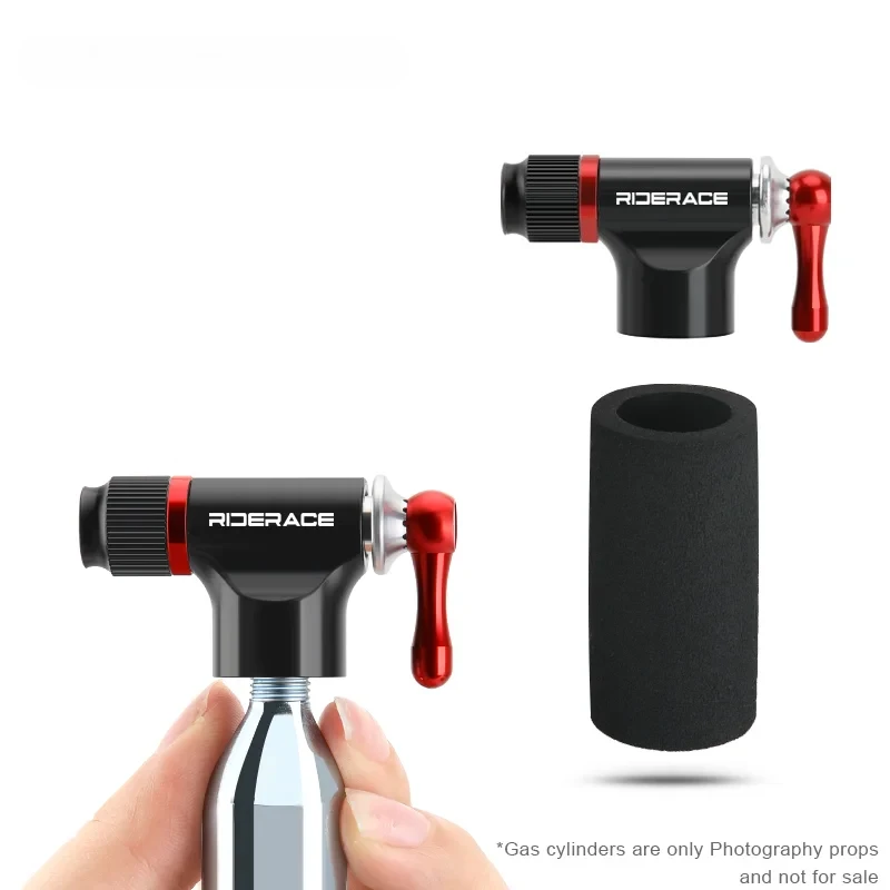 

Насос CO2 для велосипеда Schrader Presta, адаптер из алюминиевого сплава, насос для велосипедных шин с изоляционной втулкой, мини-легкий портативный