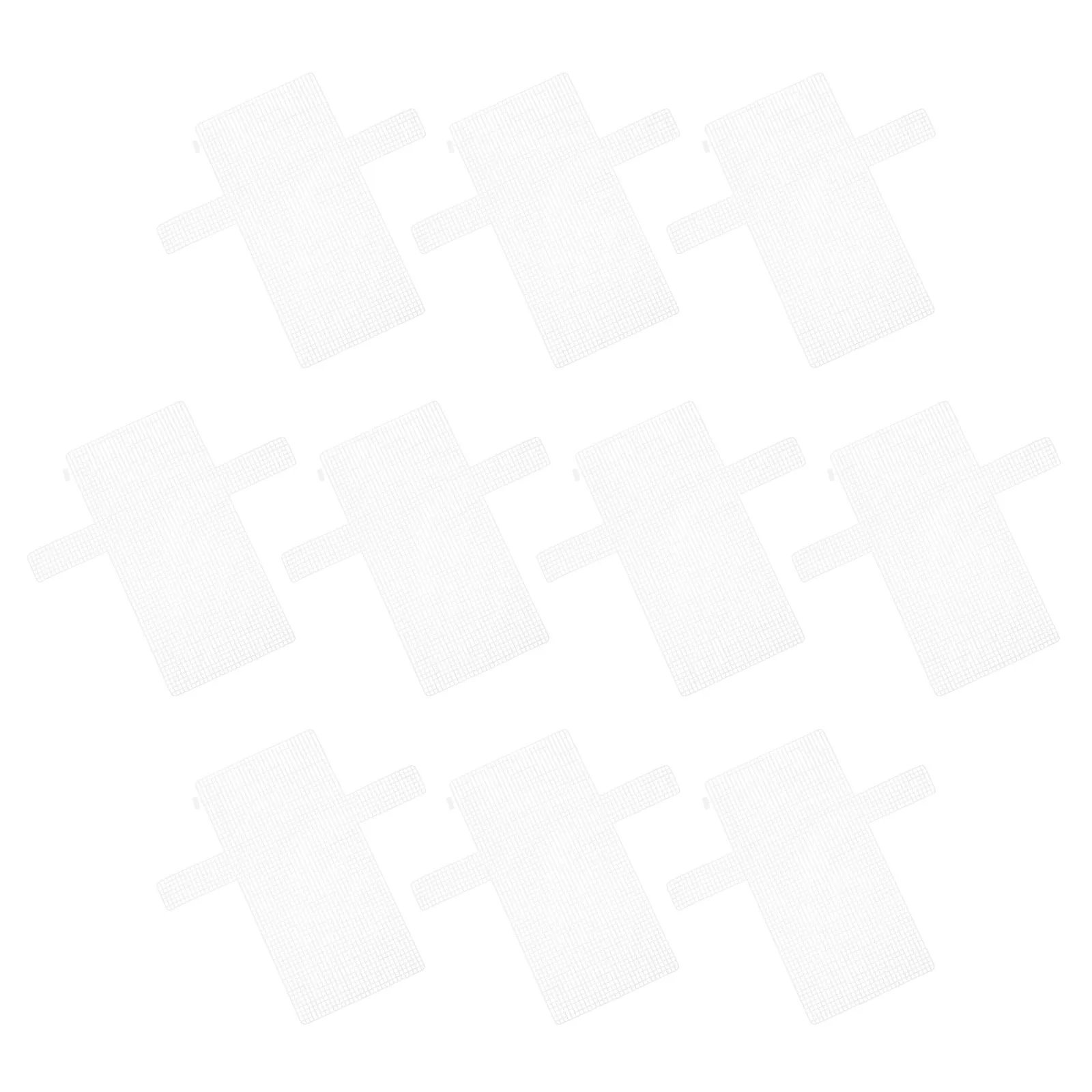 

10pcs Plastic Mesh Sheets For Diy Woven Bags White Craft Kit Cross Stitch Canvas Durable Weaving Material Bag Making Supplies