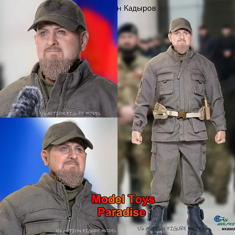 WOLFKING WK-89028A 1/6 Men Soldier Republic of Chechnya President Small Card Full Set 12inch Action Figure Collectible Toys Gift