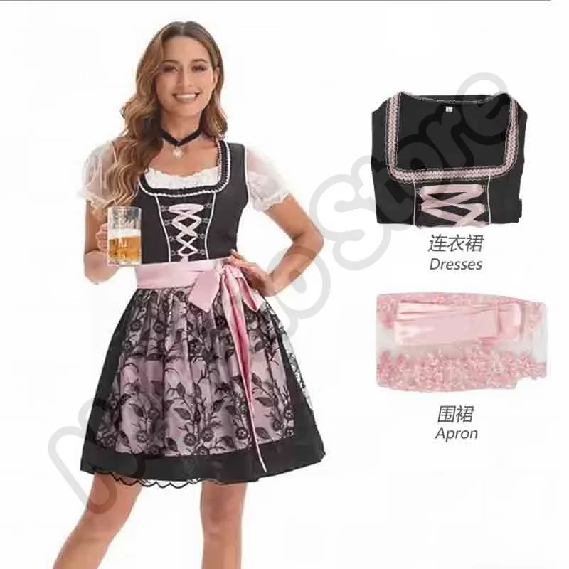 Halloween Deutsches Bierfest Kostüm Damen Latzhose Traditionelle Ethnische Bühnenkleidung Frühling 2026