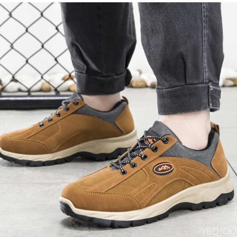 Scarpe da uomo casual e comode di grandi dimensioni primavera autunno moda nuove scarpe da trekking da uomo antiscivolo e versatili con fondo piatto
