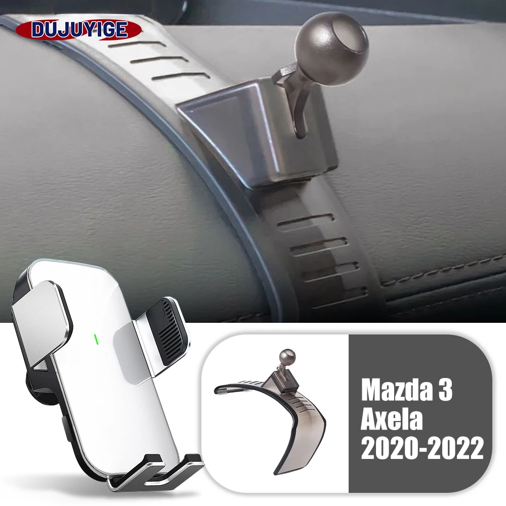 

Автомобильный гравитационный магнитный держатель для телефона с беспроводной зарядкой на солнечной энергии для Mazda 3 Axela 2020-2022 2021
