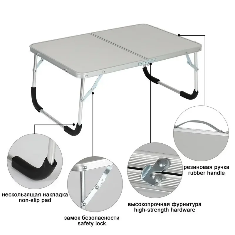 Portable Outdoor Folding Table Camping Picnic Aluminium Alloy Laptop Desk Computer Table Water Durable Proof Ultra-light