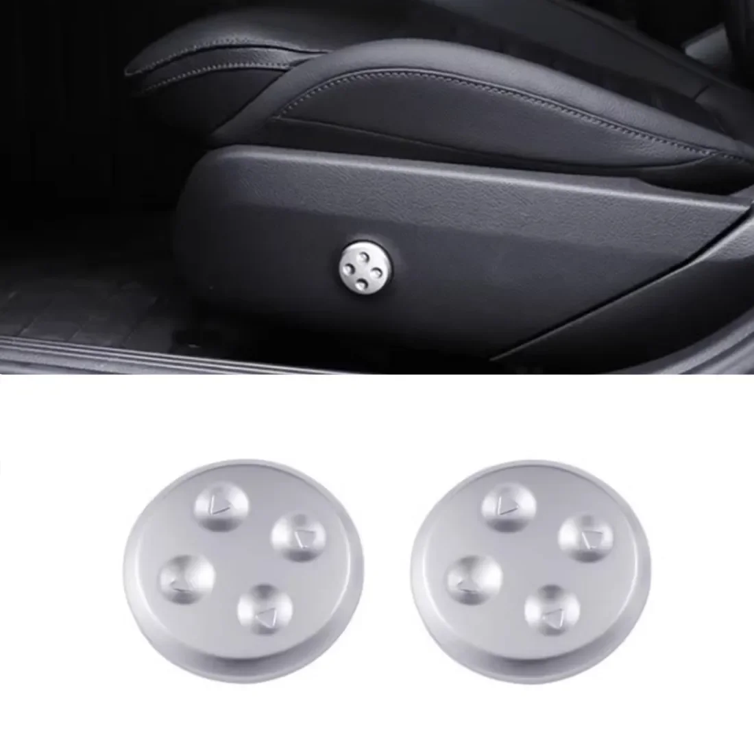 Car Styling Seat Adjustment Knob Button Switch Cover Trim For Mercedes Benz EQE 350 EQS 450 EQS580  AMG Interior Accessories